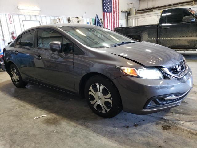 19XFB4F2XEE000042 - 2014 HONDA CIVIC HYBRID GRAY photo 4