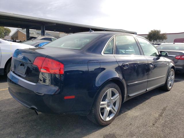 WAUAF78E48A045425 - 2008 AUDI A4 2.0T BLUE photo 3