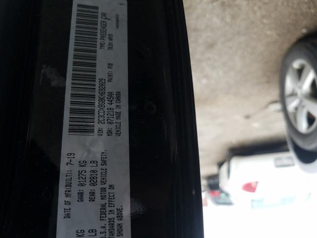 2C3CDXBG8KH692029 - 2019 DODGE CHARGER SXT  photo 10