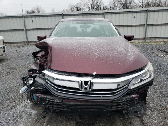 1HGCR2F73GA228888 - 2016 HONDA ACCORD EX BURGUNDY photo 5