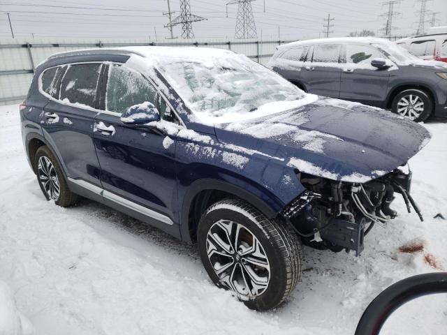 5NMS5CAA9KH020074 - 2019 HYUNDAI SANTA FE LIMITED BLUE photo 4