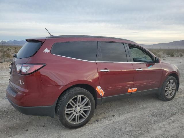 1GNKRGKDXFJ365366 - 2015 CHEVROLET TRAVERSE LT RED photo 3