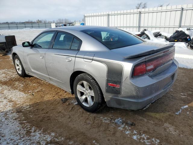 2B3CL3CG9BH520244 - 2011 DODGE CHARGER SILVER photo 2