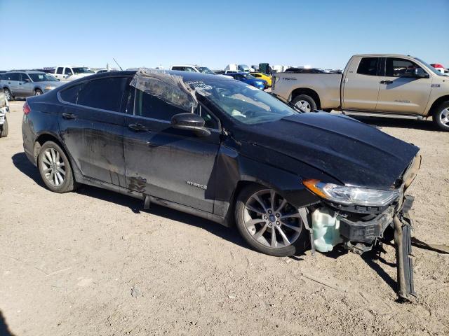 3FA6P0LU5HR129695 - 2017 FORD FUSION SE HYBRID BLACK photo 4