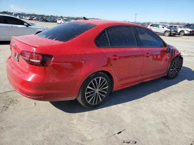 3VWD17AJ5GM336522 - 2016 VOLKSWAGEN JETTA SPORT RED photo 3