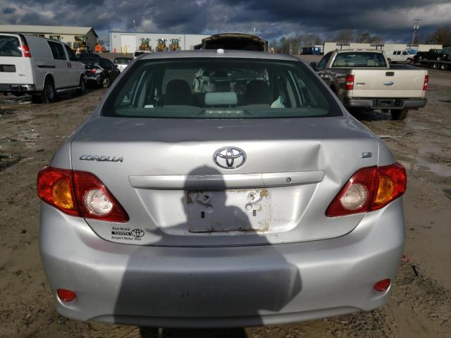 1NXBU4EE4AZ326737 - 2010 TOYOTA COROLLA BASE SILVER photo 6