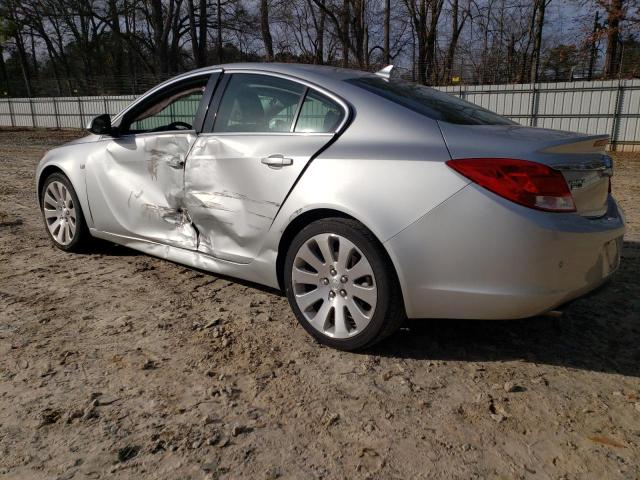 W04G15GV6B1087369 - 2011 BUICK REGAL CXL SILVER photo 2