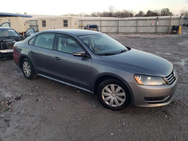 1VWAP7A34DC014339 - 2013 VOLKSWAGEN PASSAT S GRAY photo 4