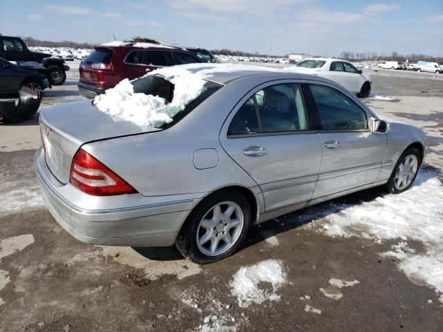 WDBRF61J93A483131 - 2003 MERCEDES-BENZ C 240 SILVER photo 3