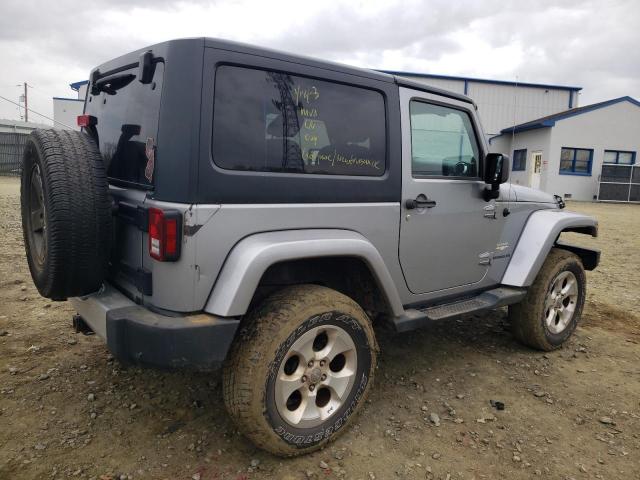 1C4GJWBG7DL669220 - 2013 JEEP WRANGLER SAHARA SILVER photo 3