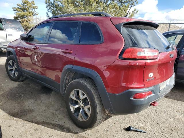 1C4PJMBS9FW757616 - 2015 JEEP CHEROKEE TRAILHAWK RED photo 2