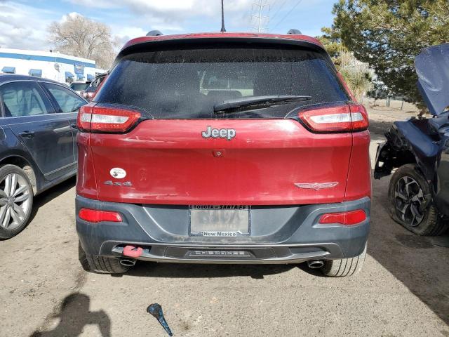 1C4PJMBS9FW757616 - 2015 JEEP CHEROKEE TRAILHAWK RED photo 6