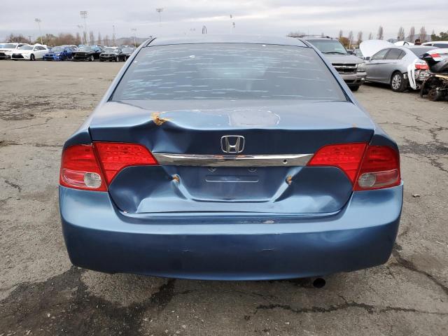 1HGFA16538L070426 - 2008 HONDA CIVIC LX BLUE photo 6