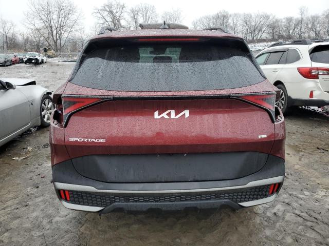 5XYK6CAF3PG074495 - 2023 KIA SPORTAGE X LINE MAROON photo 6