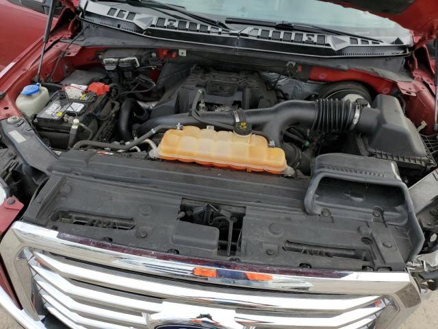 1FTEW1CP1FFC57192 - 2015 FORD F150 SUPERCREW RED photo 11