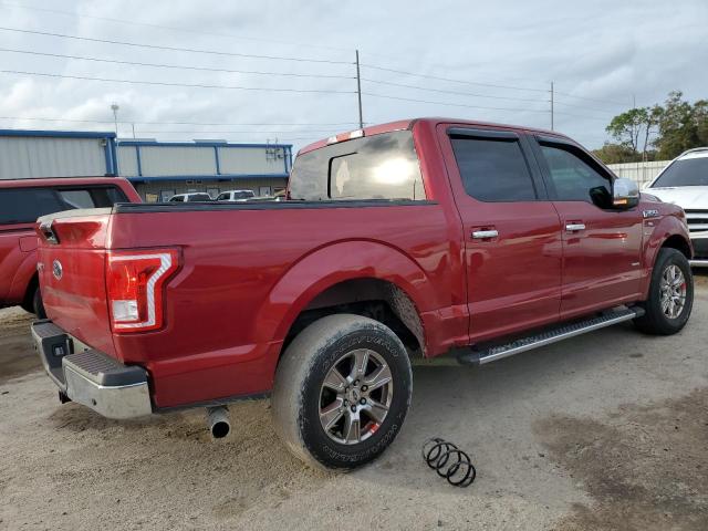 1FTEW1CP1FFC57192 - 2015 FORD F150 SUPERCREW RED photo 3