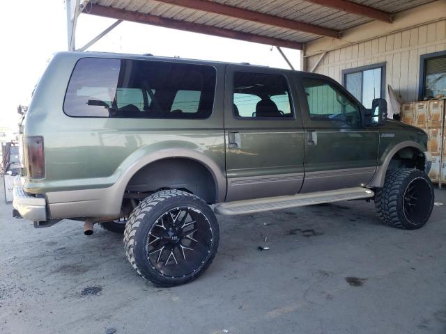 1FMNU43S1YEA13607 - 2000 FORD EXCURSION LIMITED GREEN photo 3