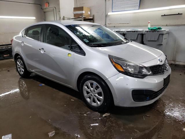 KNADM4A36E6404699 - 2014 KIA RIO LX SILVER photo 4