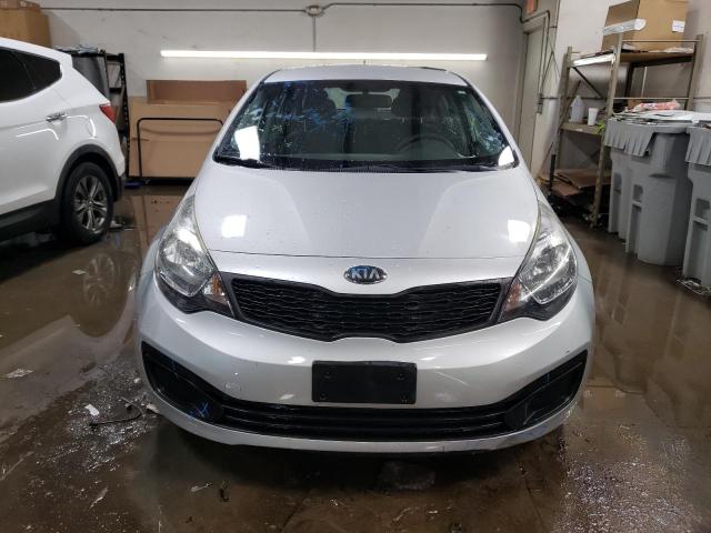 KNADM4A36E6404699 - 2014 KIA RIO LX SILVER photo 5