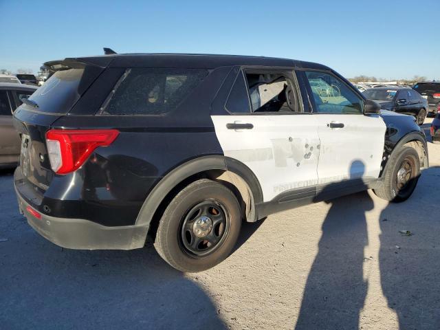 1FM5K8AB6LGC63888 - 2020 FORD EXPLORER POLICE INTERCEPTOR BLACK photo 3