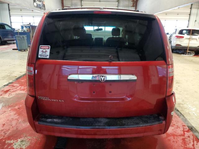 1D8HN54P68B185195 - 2008 DODGE CARAVAN SXT BURGUNDY photo 6