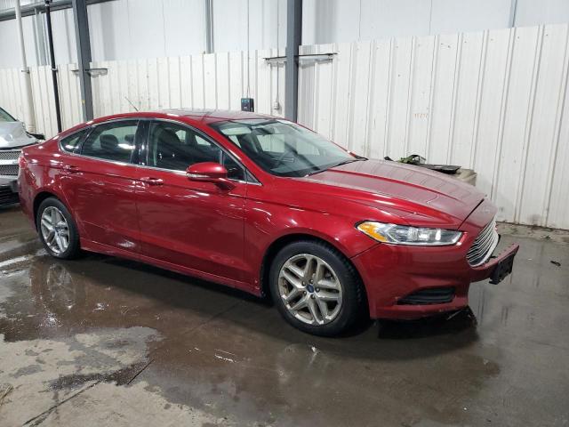 3FA6P0H71DR200064 - 2013 FORD FUSION SE RED photo 4