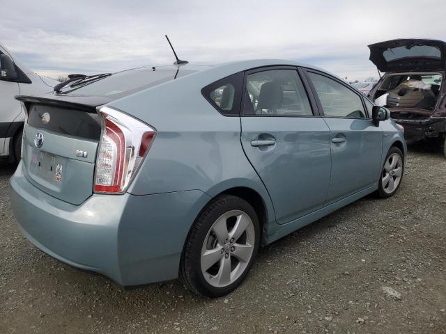 JTDKN3DU7D1622345 - 2013 TOYOTA PRIUS TURQUOISE photo 3