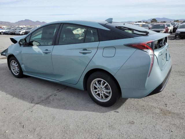 JTDKBRFU1G3018551 - 2016 TOYOTA PRIUS TEAL photo 2