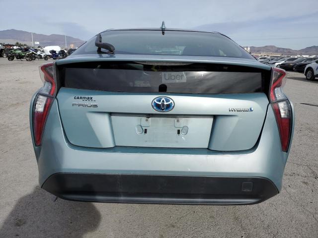 JTDKBRFU1G3018551 - 2016 TOYOTA PRIUS TEAL photo 6