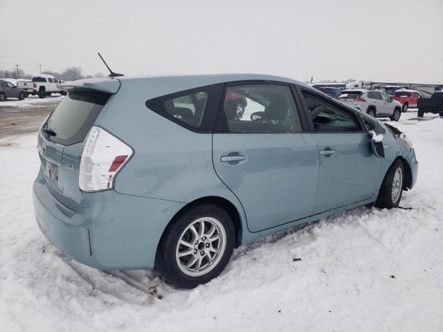 JTDZN3EUXEJ000787 - 2014 TOYOTA PRIUS V TEAL photo 3