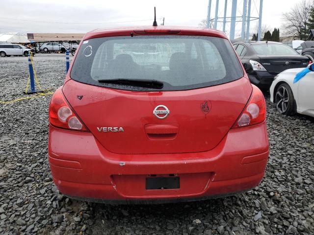 3N1BC13E49L448046 - 2009 NISSAN VERSA S RED photo 6