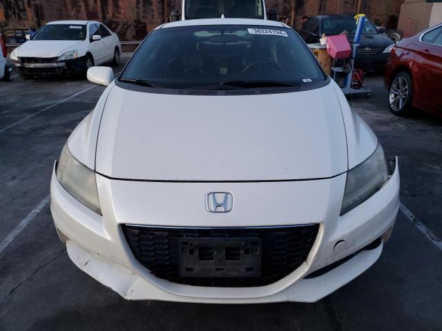 JHMZF1C66ES000736 - 2014 HONDA CR-Z EX WHITE photo 5