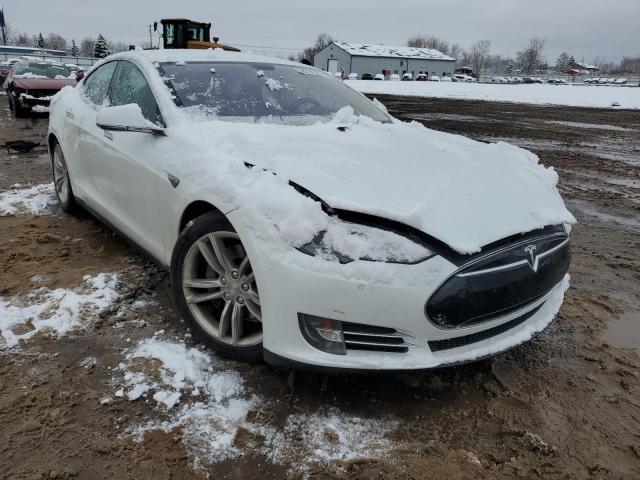 5YJSA1H13EFP35606 - 2014 TESLA MODEL S Սպիտակ լուսանկար 4