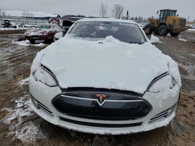 5YJSA1H13EFP35606 - 2014 TESLA MODEL S Սպիտակ լուսանկար 5