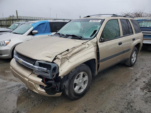 1GNDT13S752326263 - 2005 CHEVROLET TRAILBLAZE LS GOLD photo 1