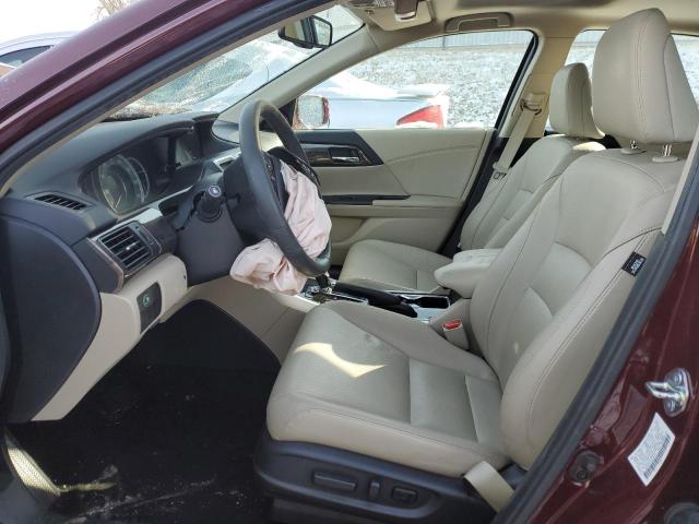 1HGCR2F87GA146123 - 2016 HONDA ACCORD EXL BURGUNDY photo 7