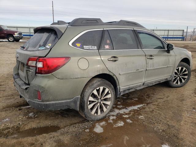 4S4BSANC0H3302955 - 2017 SUBARU OUTBACK 2.5I LIMITED GREEN photo 3