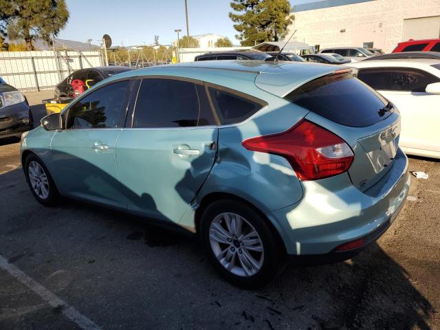 1FAHP3M29CL292865 - 2012 FORD FOCUS SEL BLUE photo 2