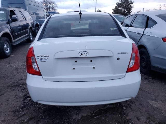 KMHCN4AC8AU508236 - 2010 HYUNDAI ACCENT GLS WHITE photo 6