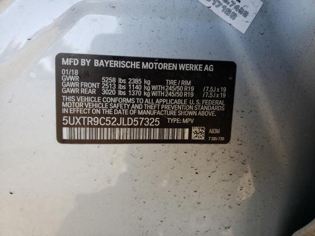 5UXTR9C52JLD57325 - 2018 BMW X3 XDRIVE30I Gümüş foto 13