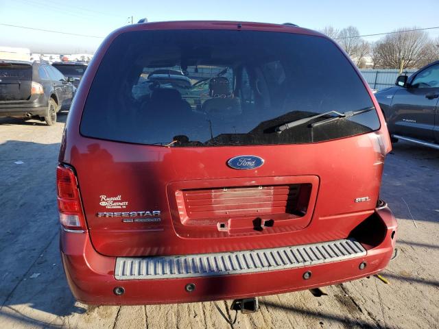 2FMZA52235BA17148 - 2005 FORD FREESTAR SEL RED photo 6