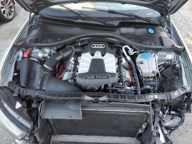 WAUJGAFC5DN117599 - 2013 AUDI A6 PRESTIGE GRAY photo 11