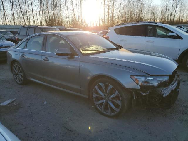 WAUJGAFC5DN117599 - 2013 AUDI A6 PRESTIGE GRAY photo 4