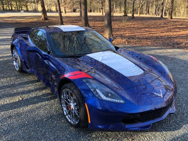 1G1YX2D77H5110178 - 2017 CHEVROLET CORVETTE GRAND SPORT 2LT BLUE photo 1