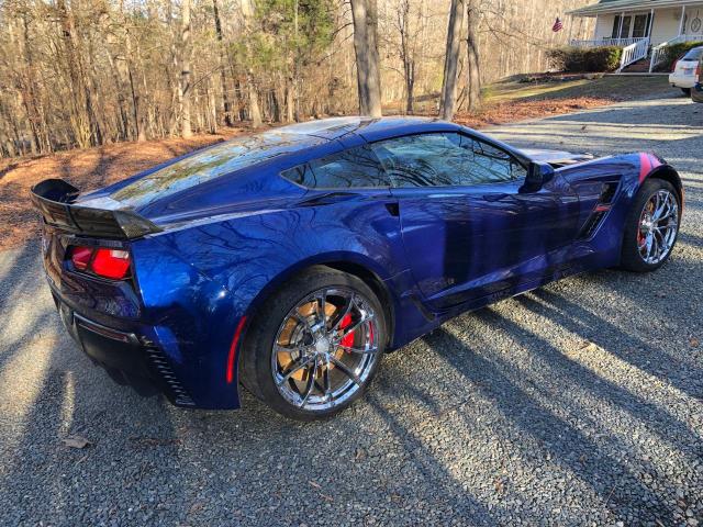 1G1YX2D77H5110178 - 2017 CHEVROLET CORVETTE GRAND SPORT 2LT BLUE photo 4