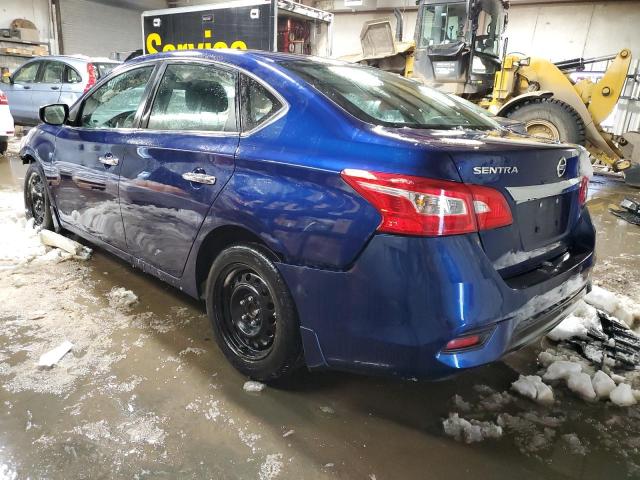 3N1AB7AP0KY409940 - 2019 NISSAN SENTRA S BLUE photo 2