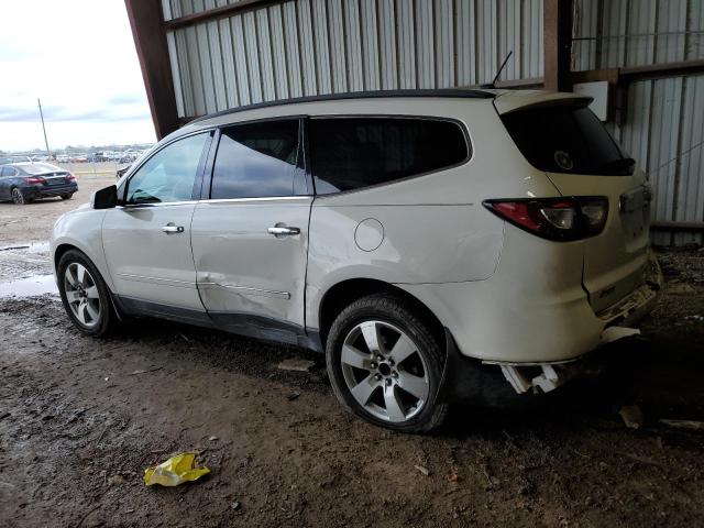 1GNKRLKD5DJ213047 - 2013 CHEVROLET TRAVERSE LTZ WHITE photo 2