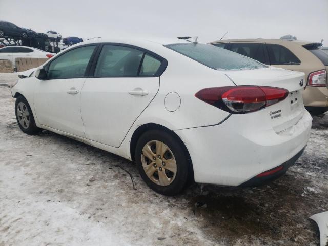 3KPFK4A79JE229096 - 2018 KIA FORTE LX WHITE photo 2