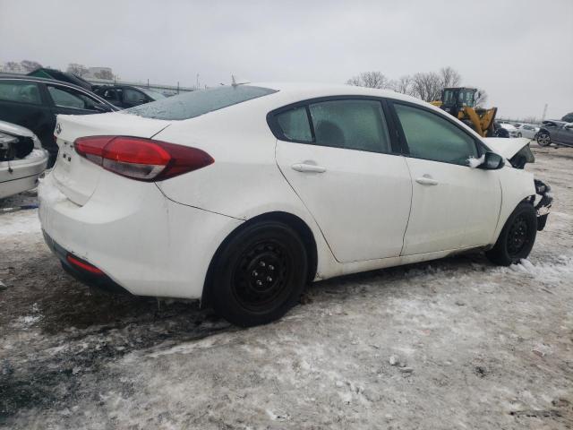 3KPFK4A79JE229096 - 2018 KIA FORTE LX WHITE photo 3