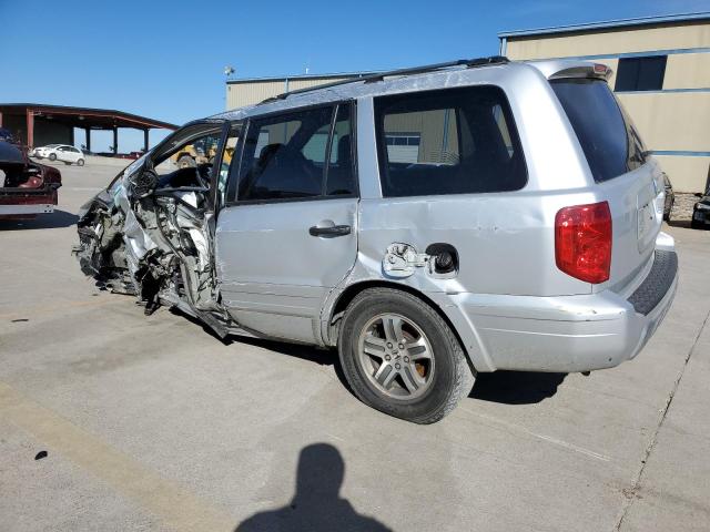 2HKYF18554H564355 - 2004 HONDA PILOT EXL SILVER photo 2